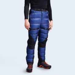 2 Pcs Mens Winter Warm Polyester Down Hiking Pants with Extra Pockets