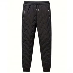 15 Prs Mens Warm Fleece Joggers Windproof Pants