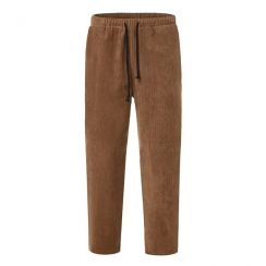 Winter Mens Corduroy Loose Casual Straight Leg Pants