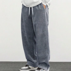 2 Prs Corduroy Wide Leg Pants With Drawstring